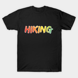 Rainbow Tie Dye Hiking Design T-Shirt